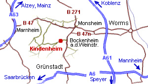 Weingut Rasp-Lambert. Anfahrtsskizze; weingut pfalz, weingut kindenheim, deutscher wein